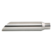 POLISHED 2.5" INLET 4" OUTLET 18" LONG TRUCK EXHAUST STACK